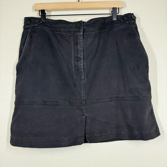 Wildfang The Essential Work Skirt Mini Black Utility Plus Size 1X - Picture 1 of 7